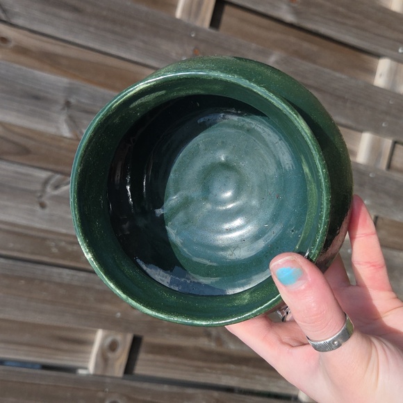 Handmade Glazed Ceramic Pottery 4.75" Succulent Planter - Picture 4 of 7